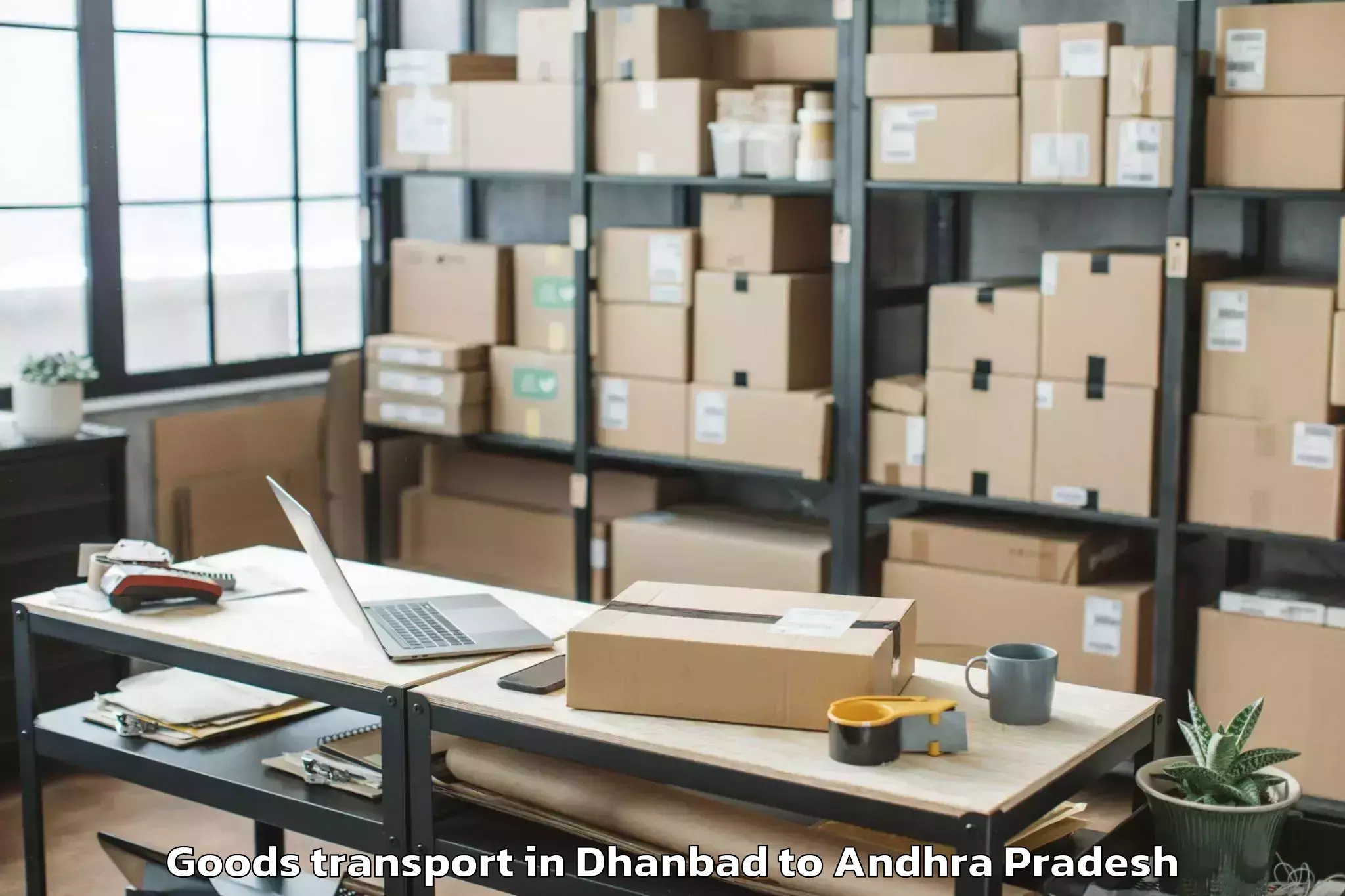 Book Dhanbad to Lakkireddipalli Goods Transport Online